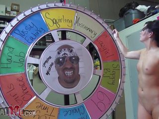 she used the wheel of sex and now sucks it