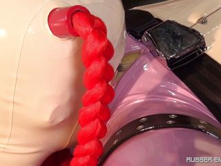 kinky dom blonde satisfies her weird latex fetishes tonight