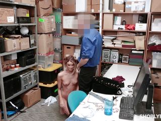 this failed thief is preparing to suck cock as punishment